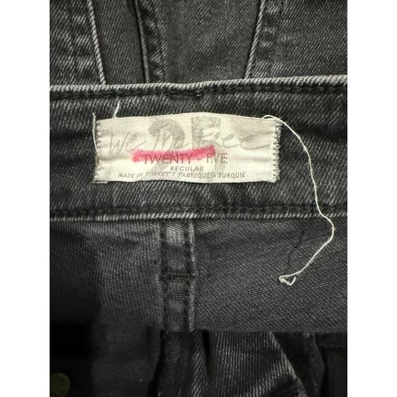 We The Free Women's Black Raw Hem Skinny Jeans Size 26 - Picture 2 of 4